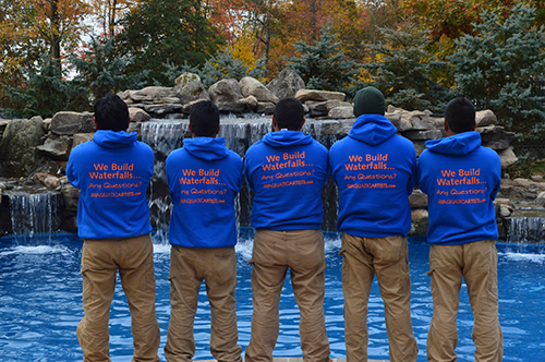 Aquatic Artists construction crew group photo