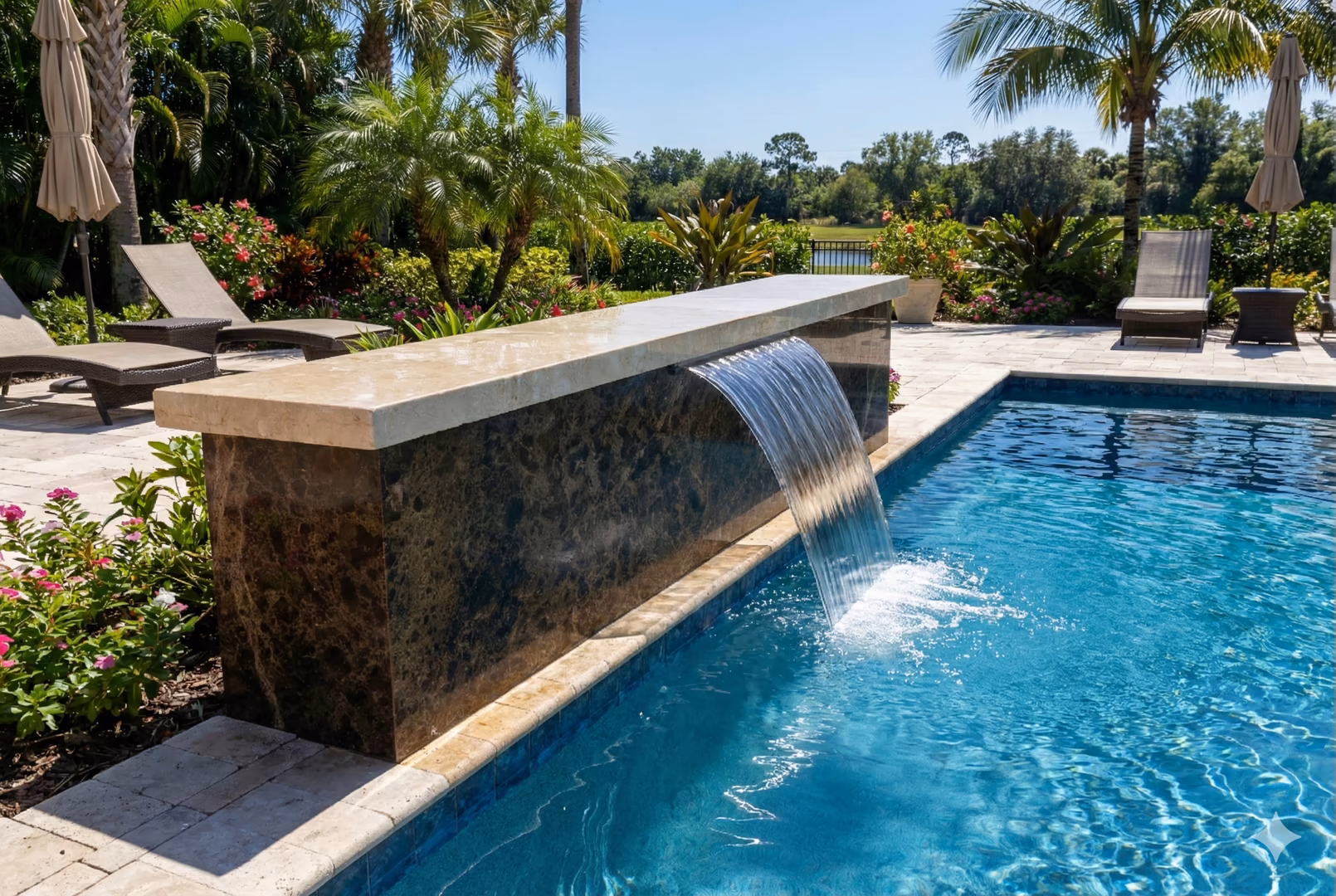 Formal water feature