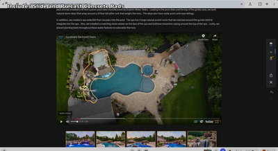 Single-tier natural stone boulder waterfall cascading into a pool with surrounding garden plants